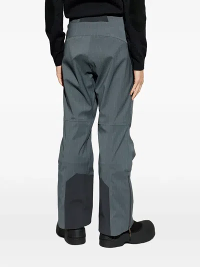 Sease Indren Pinstripe Panel Ski Trousers In Gray