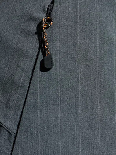 Sease Indren Pinstripe Panel Ski Trousers In Gray