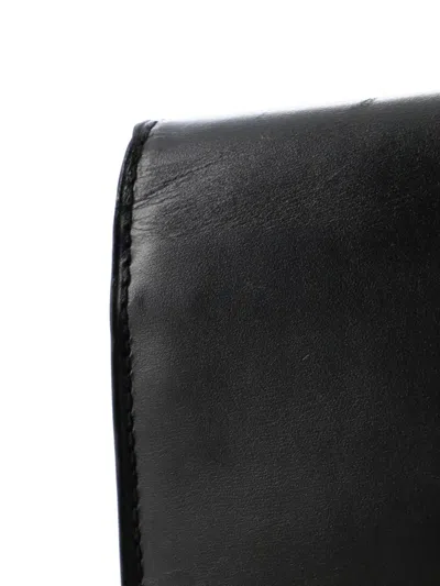 Pre-owned Louis Vuitton Chain Louise Clutch Leather Mm Shoulder Bag In Black