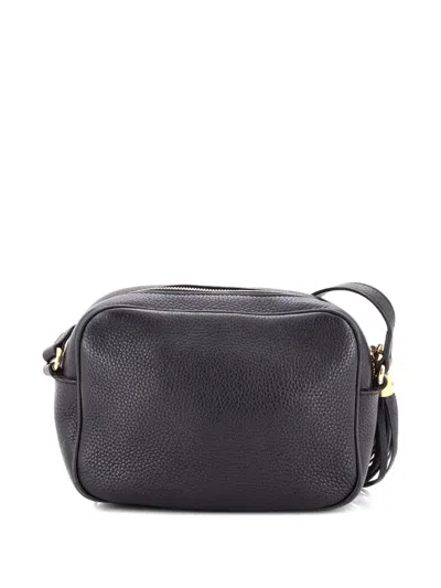 Pre-owned Gucci Soho Disco Leather Small Crossbody Bag In Black