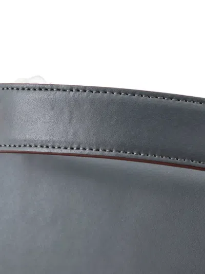 Pre-owned Fendi Kan I Bag Leather Medium Shoulder Bag In Gray