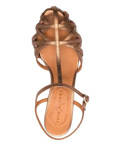 Chie Mihara 70mm Keiko Woven-strap Pumps In Brown