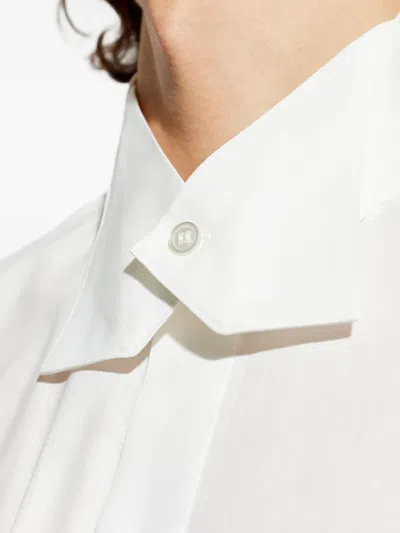 Issey Miyake Collar Buttoned Shirt In White