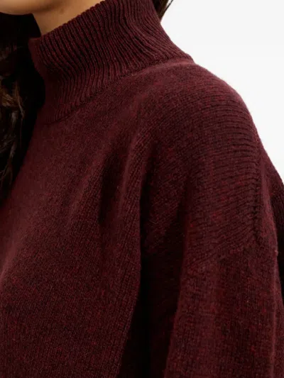 Issey Miyake Backpack Turtleneck Sweater In Brown