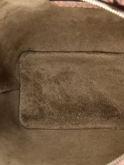 Pre-owned Louis Vuitton Soft Lockit Handbag Leather Nano Crossbody Bag In Pink