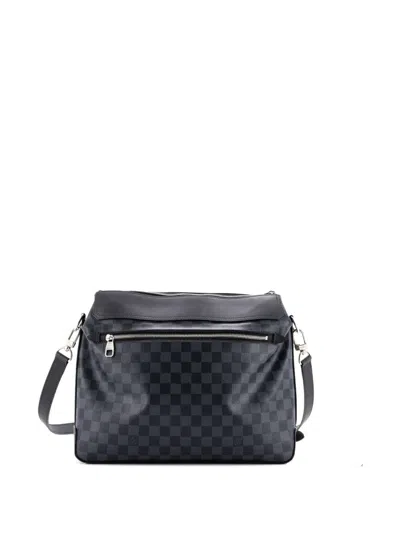 Pre-owned Louis Vuitton Greenwich Messenger Bag Damier Cobalt Crossbody Bag In Blue