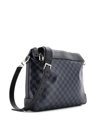 Pre-owned Louis Vuitton Greenwich Messenger Bag Damier Cobalt Crossbody Bag In Blue