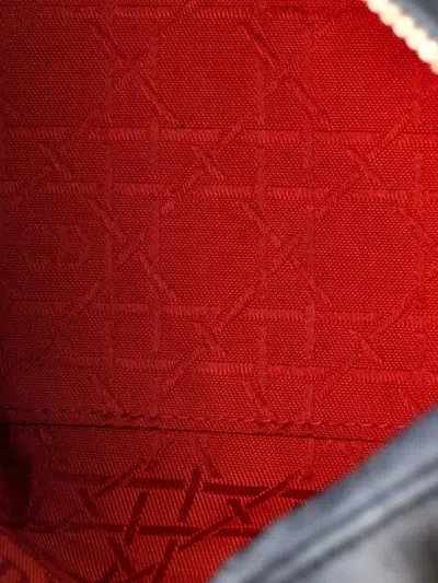 Pre-owned Dior Vintage Lady  Bag Cannage Quilt Lambskin Medium Satchel In Black