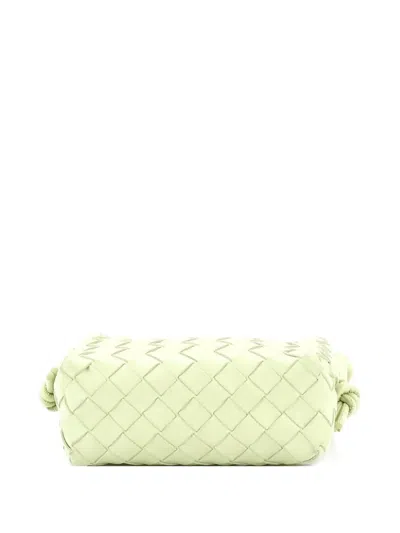 Pre-owned Bottega Veneta Loop Intrecciato Nappa Mini Crossbody Bag In Green