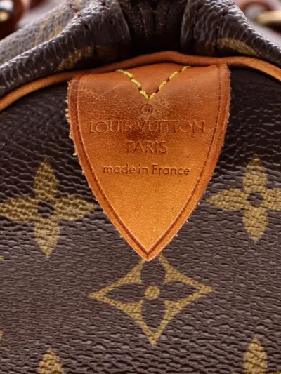 Pre-owned Louis Vuitton Keepall Bag Monogram Canvas 45 Satchel In Brown