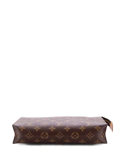 Pre-owned Louis Vuitton Toiletry Nm Monogram Canvas Pouch In Brown