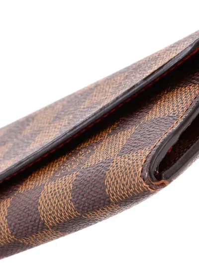 Pre-owned Louis Vuitton Josephine Wallet Nm Damier Small Wallets In Brown