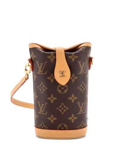 Pre-owned Louis Vuitton Fold Me Pouch Monogram Canvas Crossbody Bag In Brown
