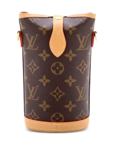 Pre-owned Louis Vuitton Fold Me Pouch Monogram Canvas Crossbody Bag In Brown