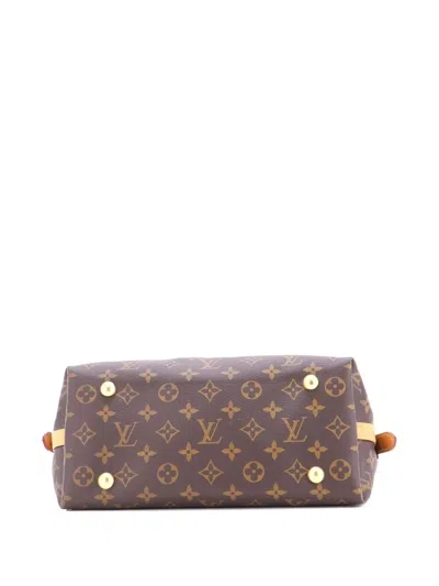 Pre-owned Louis Vuitton Carryall Monogram Canvas Pm Hobo Bag In Brown