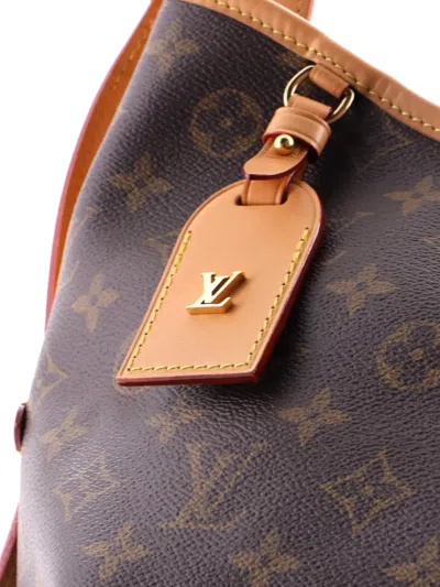 Pre-owned Louis Vuitton Carryall Monogram Canvas Pm Hobo Bag In Brown