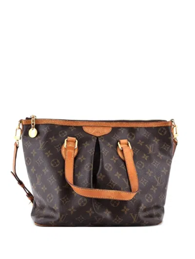 Pre-owned Louis Vuitton Palermo Handbag Monogram Canvas Pm Tote Bag In Brown