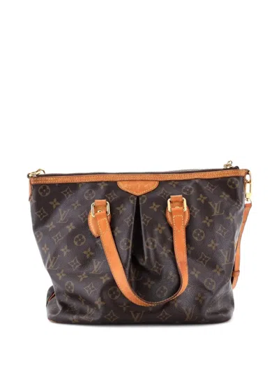 Pre-owned Louis Vuitton Palermo Handbag Monogram Canvas Pm Tote Bag In Brown