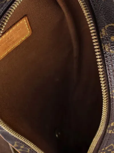 Pre-owned Louis Vuitton Pochette Gange Monogram Canvas Belt Bag In Brown