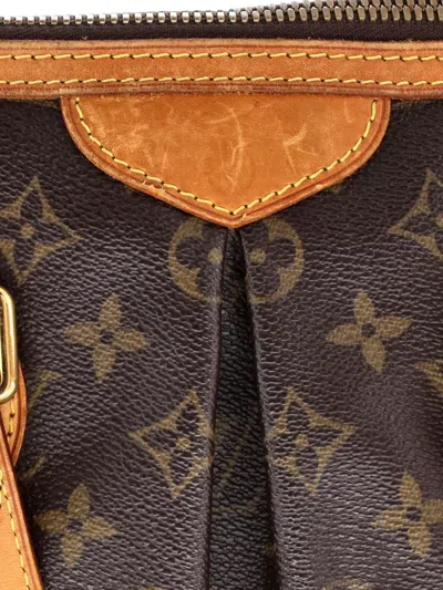 Pre-owned Louis Vuitton Palermo Handbag Monogram Canvas Pm Tote Bag In Brown