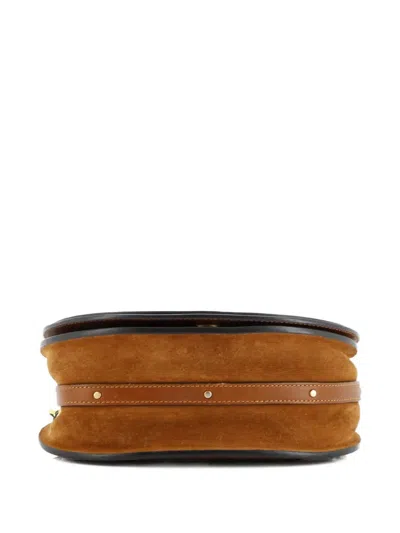 Pre-owned Chloé Nile Leather Medium Crossbody Bag In Brown