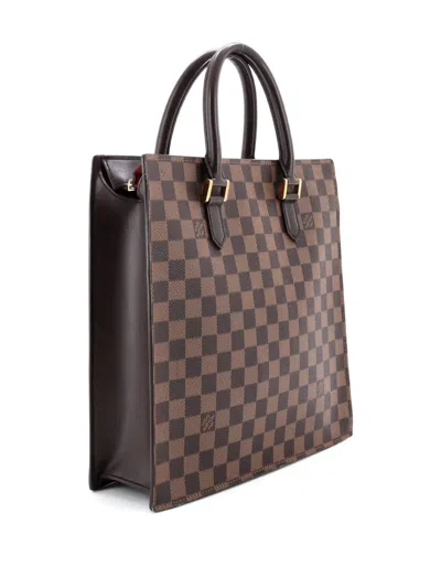 Pre-owned Louis Vuitton Venice Sac Plat Bag Damier Pm Tote Bag In Brown