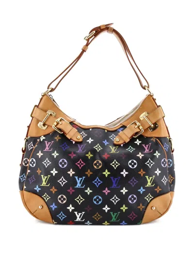 Pre-owned Louis Vuitton Greta Handbag Monogram Multicolor Hobo Bag In Black