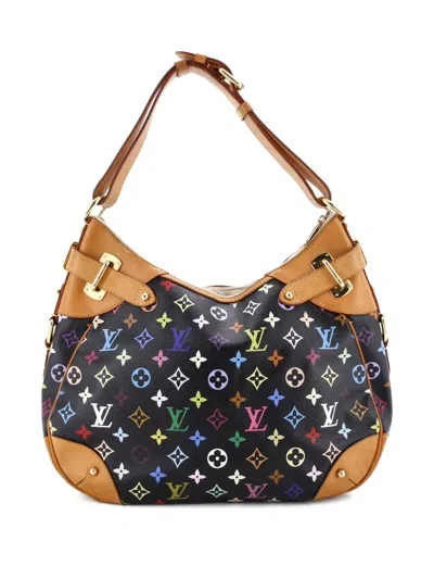 Pre-owned Louis Vuitton Greta Handbag Monogram Multicolor Hobo Bag In Black