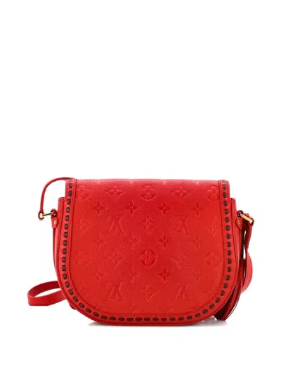 Pre-owned Louis Vuitton Junot Handbag Monogram Empreinte Leather Crossbody Bag In Red