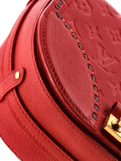 Pre-owned Louis Vuitton Junot Handbag Monogram Empreinte Leather Crossbody Bag In Red