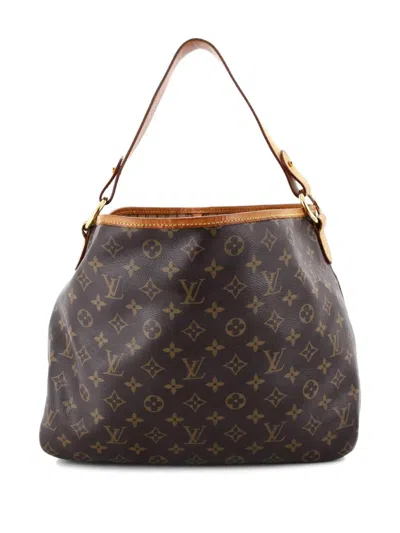 Pre-owned Louis Vuitton Delightful Handbag Monogram Canvas Pm Hobo Bag In Brown