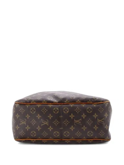 Pre-owned Louis Vuitton Delightful Handbag Monogram Canvas Pm Hobo Bag In Brown