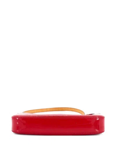 Pre-owned Louis Vuitton Pochette Accessoires Nm Monogram Vernis Shoulder Bag In Red