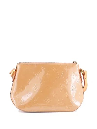 Pre-owned Louis Vuitton Minna Street Handbag Monogram Vernis Crossbody Bag In Neutral