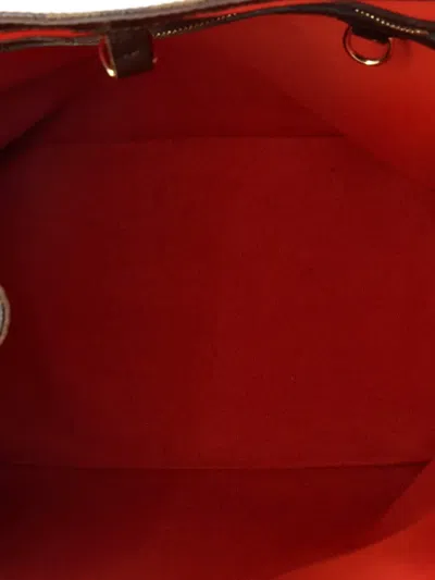 Pre-owned Louis Vuitton Cabas Rivington Damier Shoulder Bag In Brown