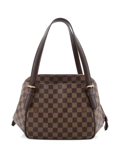 Pre-owned Louis Vuitton Belem Handbag Damier Mm Shoulder Bag In Brown