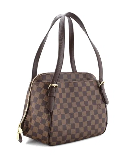 Pre-owned Louis Vuitton Belem Handbag Damier Mm Shoulder Bag In Brown