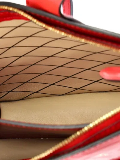 Pre-owned Louis Vuitton Trunk Vernis Clutch Bag In Red