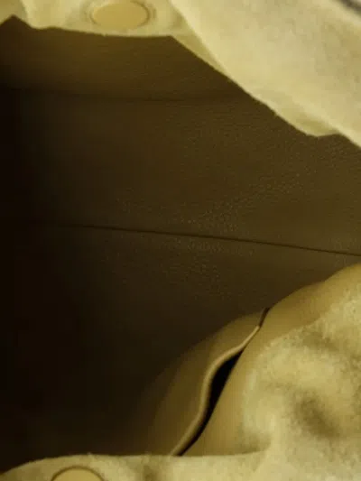 Pre-owned Loewe Flamenco Knot Bag Suede Small Shoulder Bag In Neutral