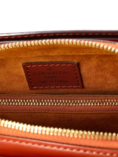 Pre-owned Louis Vuitton Pont Neuf Handbag Epi Leather Pm Satchel In Brown