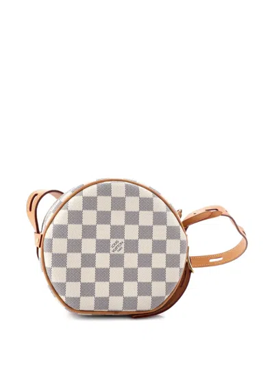 Pre-owned Louis Vuitton Boite Chapeau Souple Bag Damier Pm Crossbody Bag In Neutral