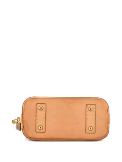 Pre-owned Louis Vuitton Alma Handbag Monogram Canvas Bb Crossbody Bag In Brown