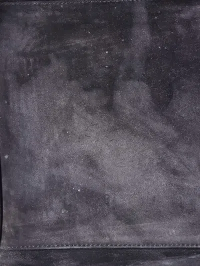 Pre-owned Celine Luggage Bag Python And Leather Mini Satchel In Black