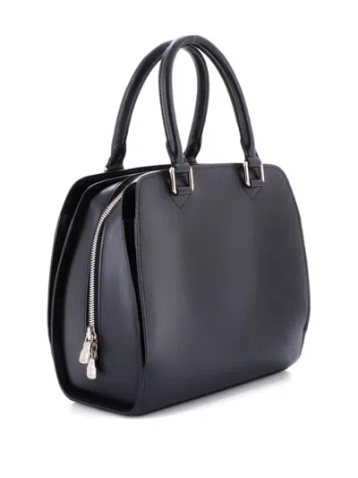 Pre-owned Louis Vuitton Pont Neuf Handbag Epi Leather Pm Satchel In Black