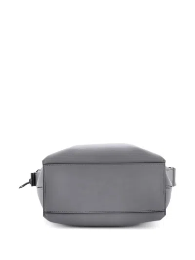 Pre-owned Loewe Cubi Leather Small Crossbody Bag In Gray