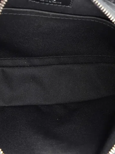 Pre-owned Louis Vuitton Trio Messenger Bag Reverse Monogram Eclipse Canvas Crossbody Bag In Black