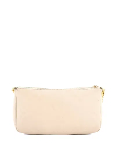 Pre-owned Louis Vuitton Multi Pochette Accessoires Monogram Empreinte Giant Crossbody Bag In Neutral