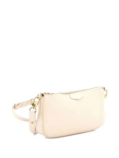 Pre-owned Louis Vuitton Multi Pochette Accessoires Monogram Empreinte Giant Crossbody Bag In Neutral
