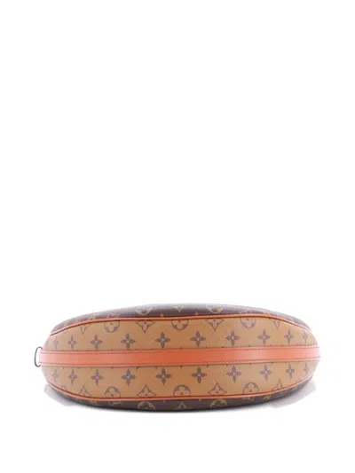 Pre-owned Louis Vuitton Loop Reverse Monogram Canvas Hobo Bag In Brown