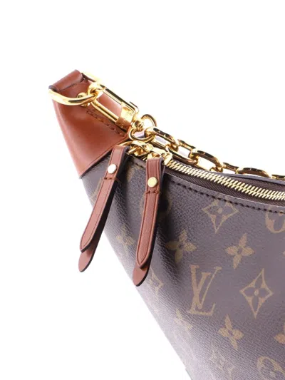 Pre-owned Louis Vuitton Loop Reverse Monogram Canvas Hobo Bag In Brown